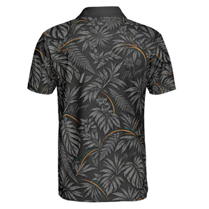 Monstera and Fern Black Custom Hawaiian Shirt