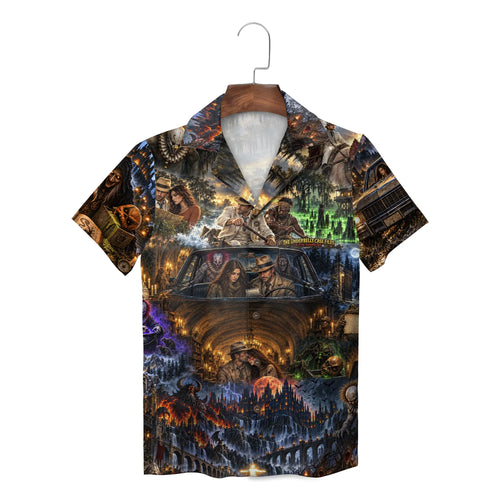 Haunted Bayou Detective Midnight Blue Custom Hawaiian Shirt