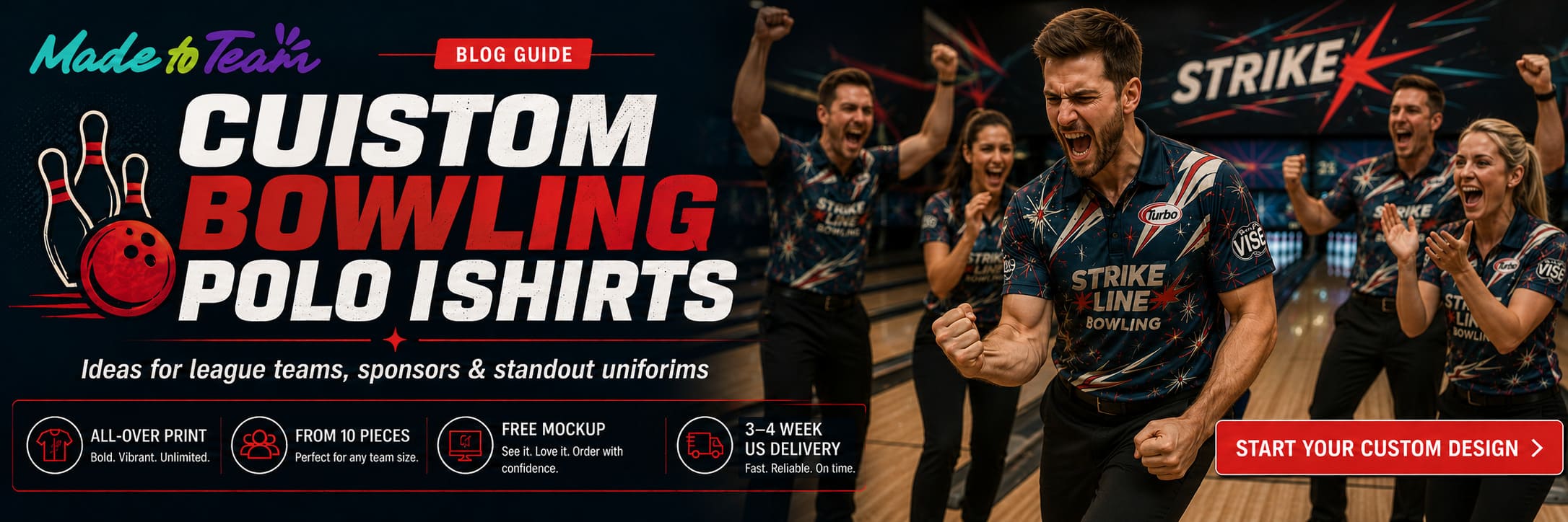 Custom Bowling Team Polo Shirt Ideas for Leagues & Tournaments