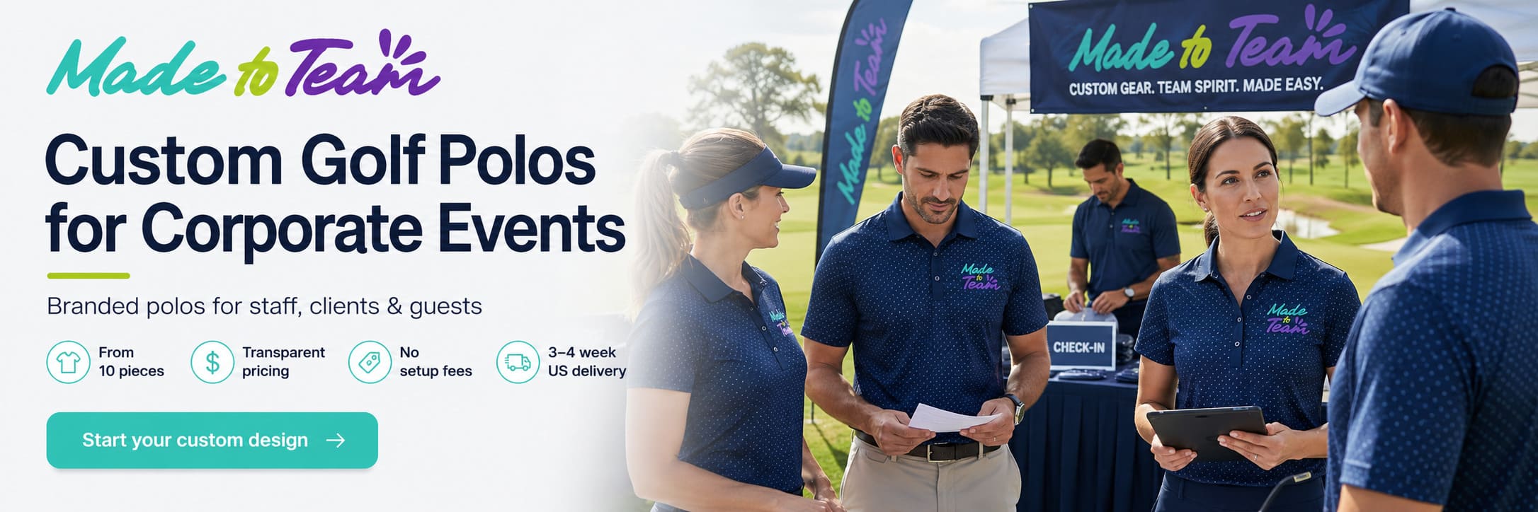Custom Golf Polos for Corporate Outings & Client Events
