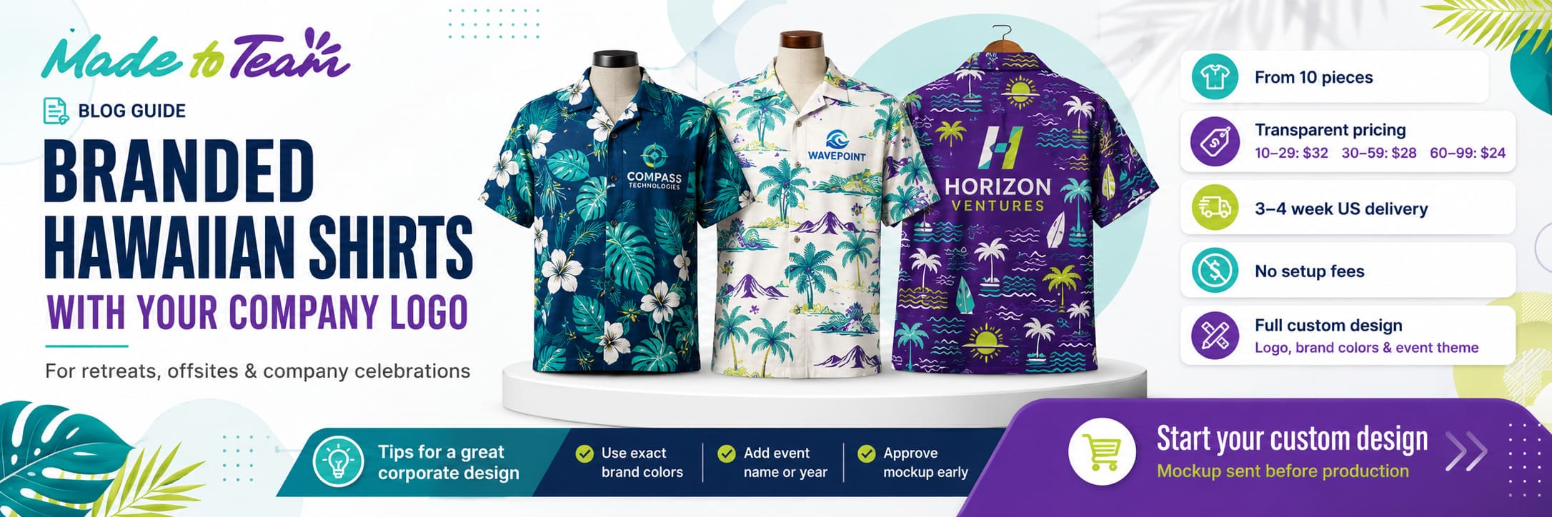 Custom Hawaiian Shirts With Your Company Logo: A Buyer's Guide