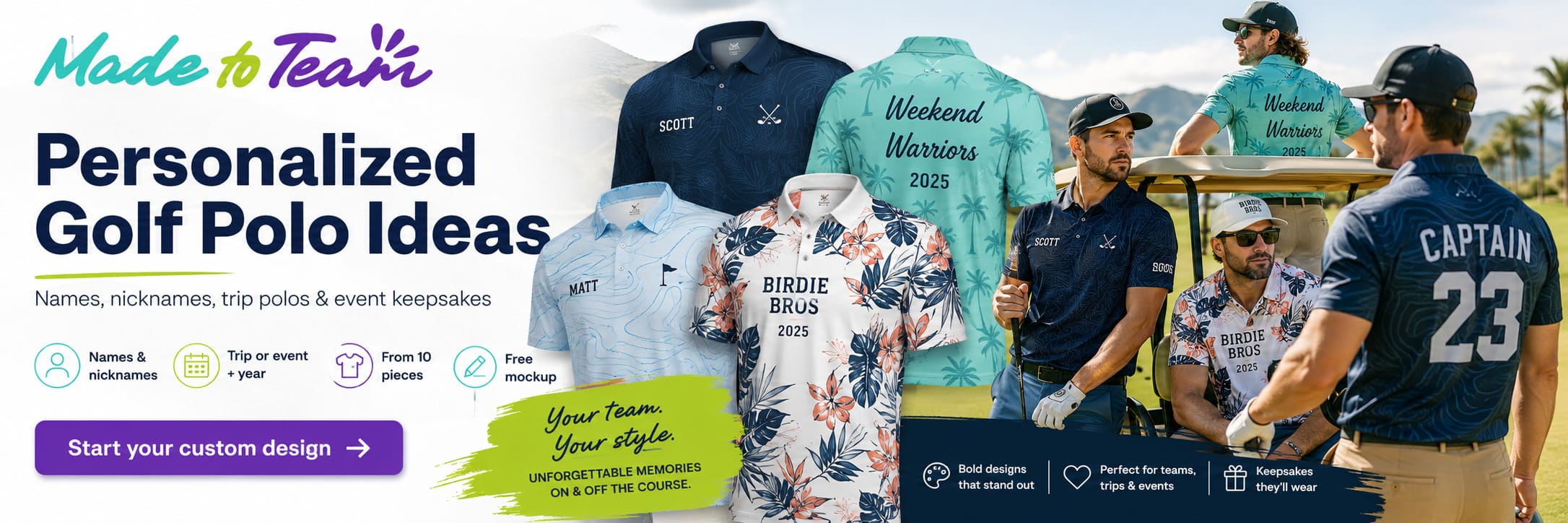 Personalized Golf Polo Ideas for Your Group or Team