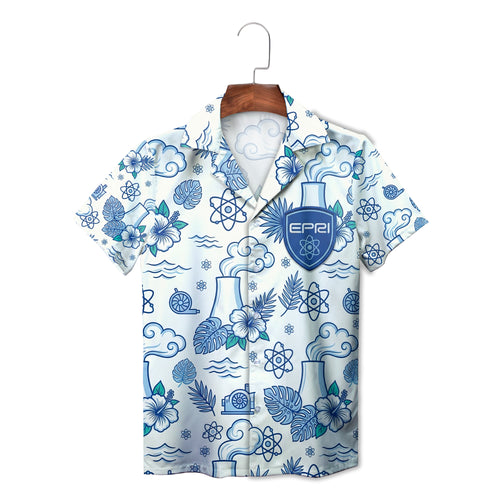 EPRI Nuclear Energy Hibiscus Monstera Hawaiian Shirt