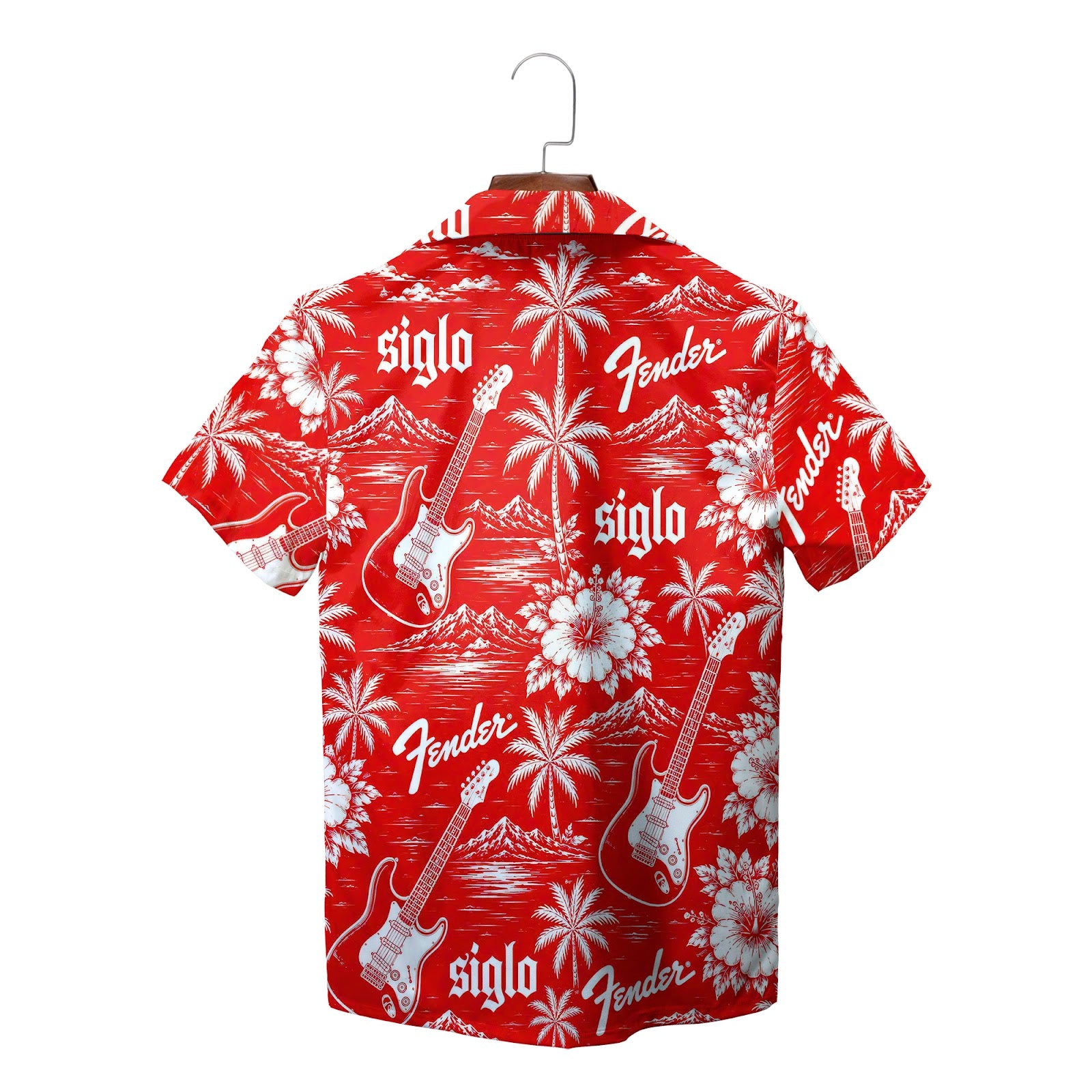Black white floral palm beach short sleeve shirt variant 9